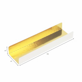Подложка для пирожного толщиной 0,4 мм  150*40*20, золото/жемчуг